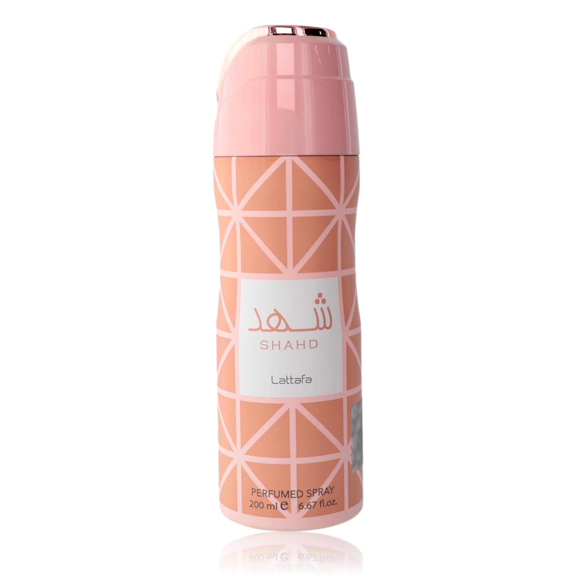Shahd by Lattafa, 6.7 oz Perfumed Deodorant Spray for Unisex
